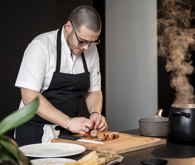 Luca Presti during a moment of his professional journey
